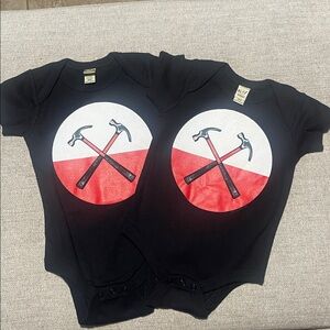 Pink Floyd Hammers Snap Onesie